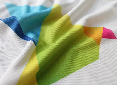 Dégradé de couleurs sublimé sur textile technique